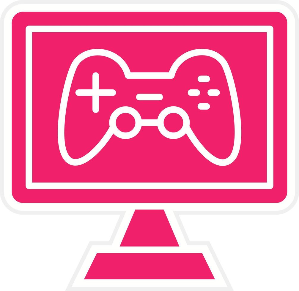 Computer Game Vector Icon Style