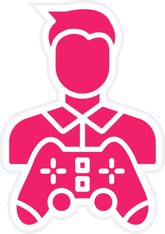 Gamer Vector Icon Style
