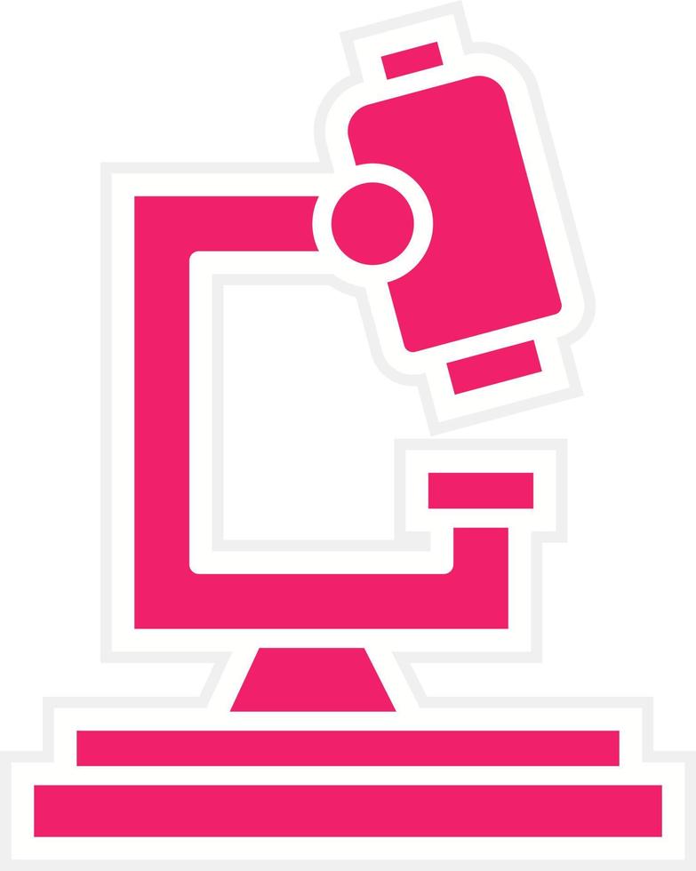 microscopio vector icono estilo