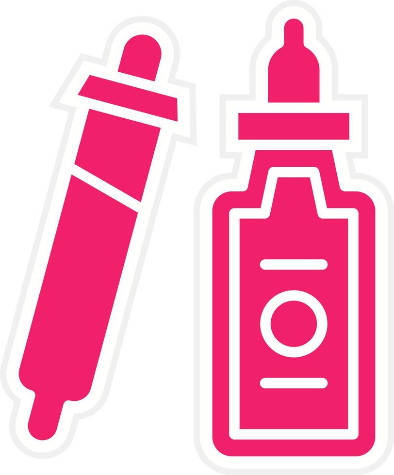 Dropper Bottle Vector Icon Style