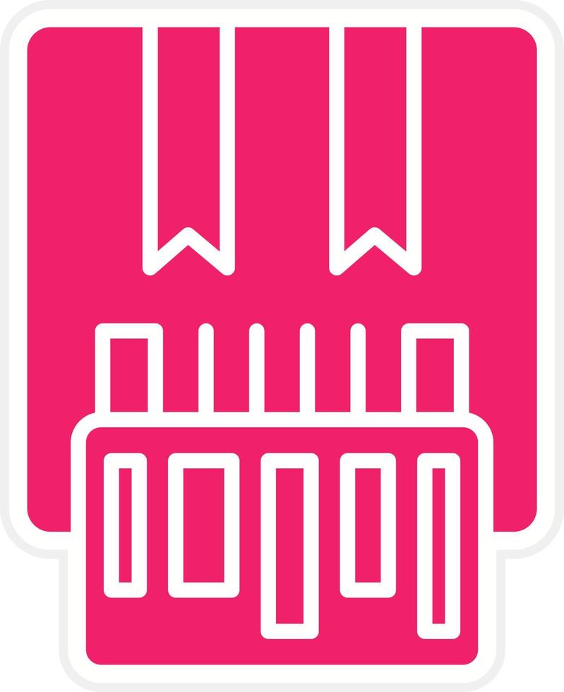 Stock Keeping Unit Vector Icon Style