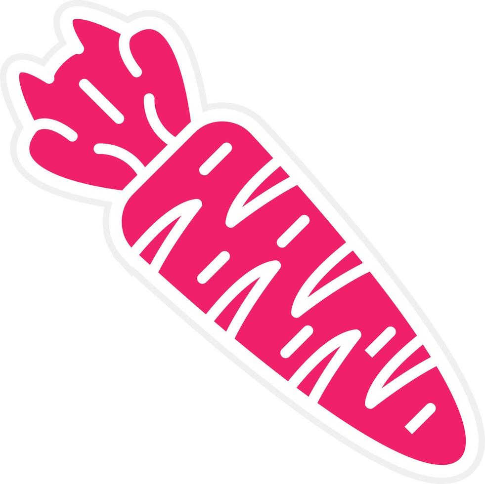 Carrot Vector Icon Style