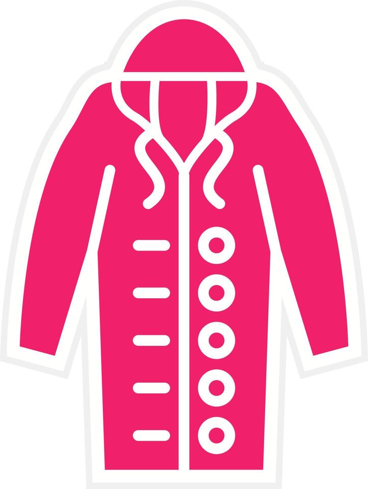 Raincoat Vector Icon Style