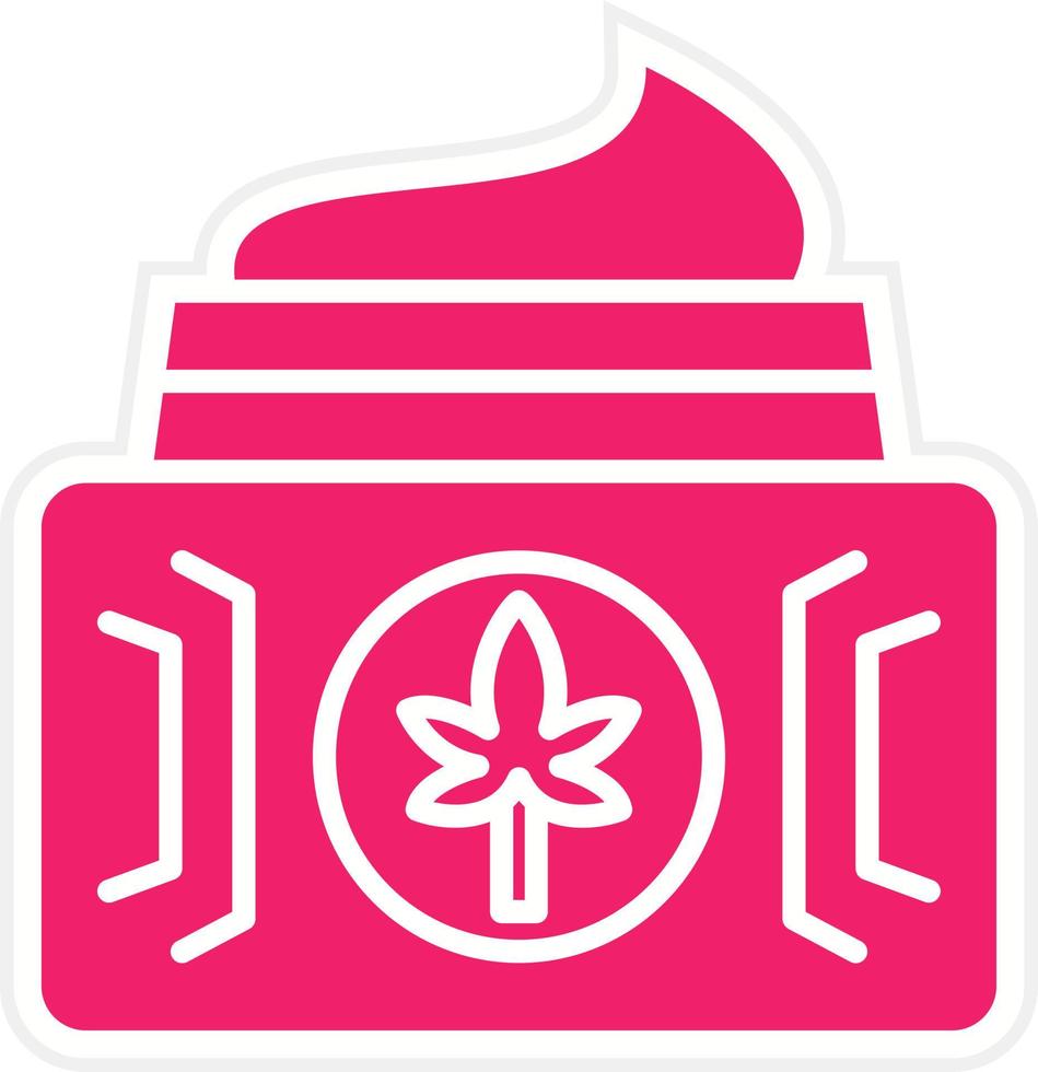 Cbd Cream Vector Icon Style