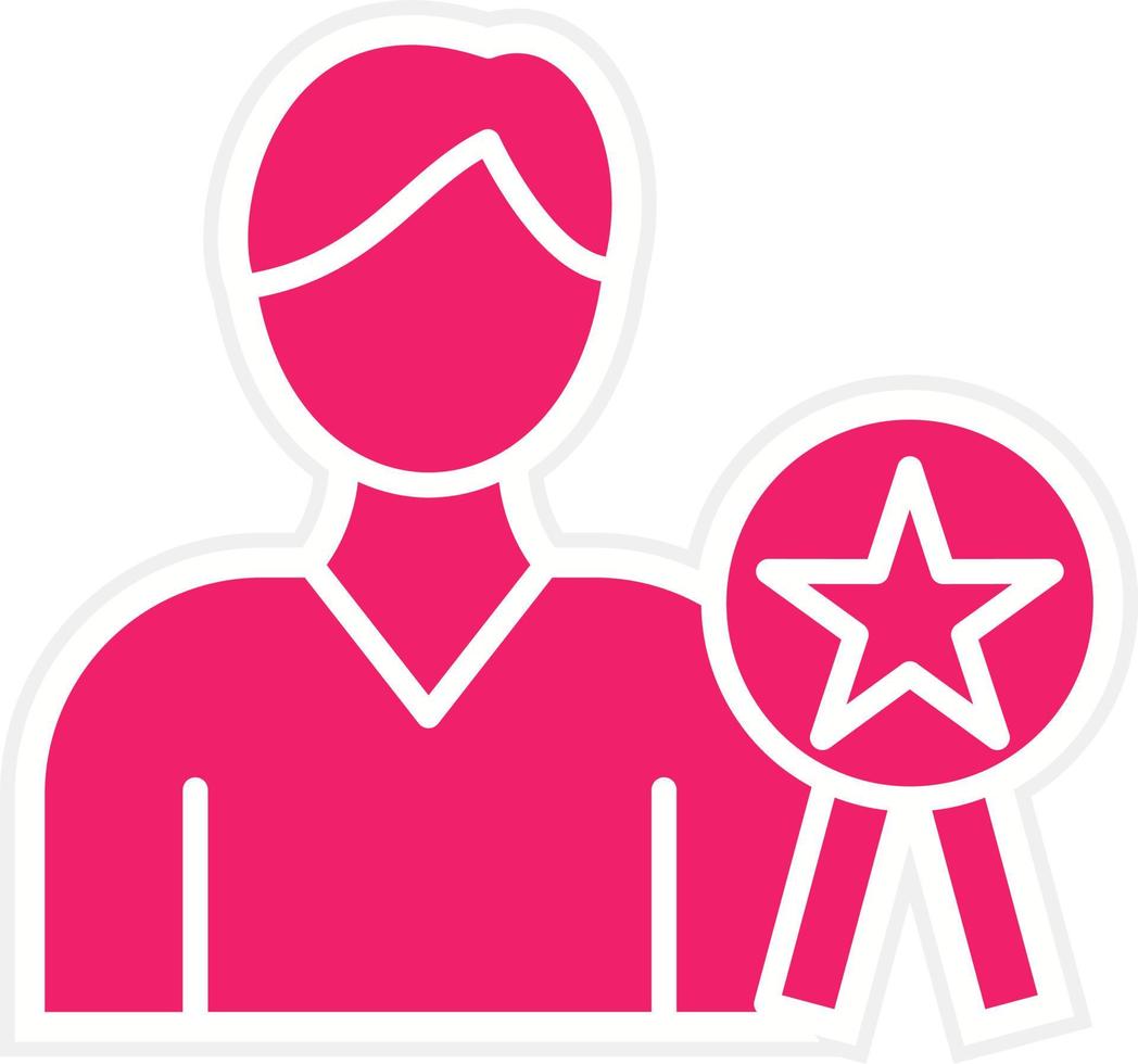 Rewarding Employees Vector Icon Style