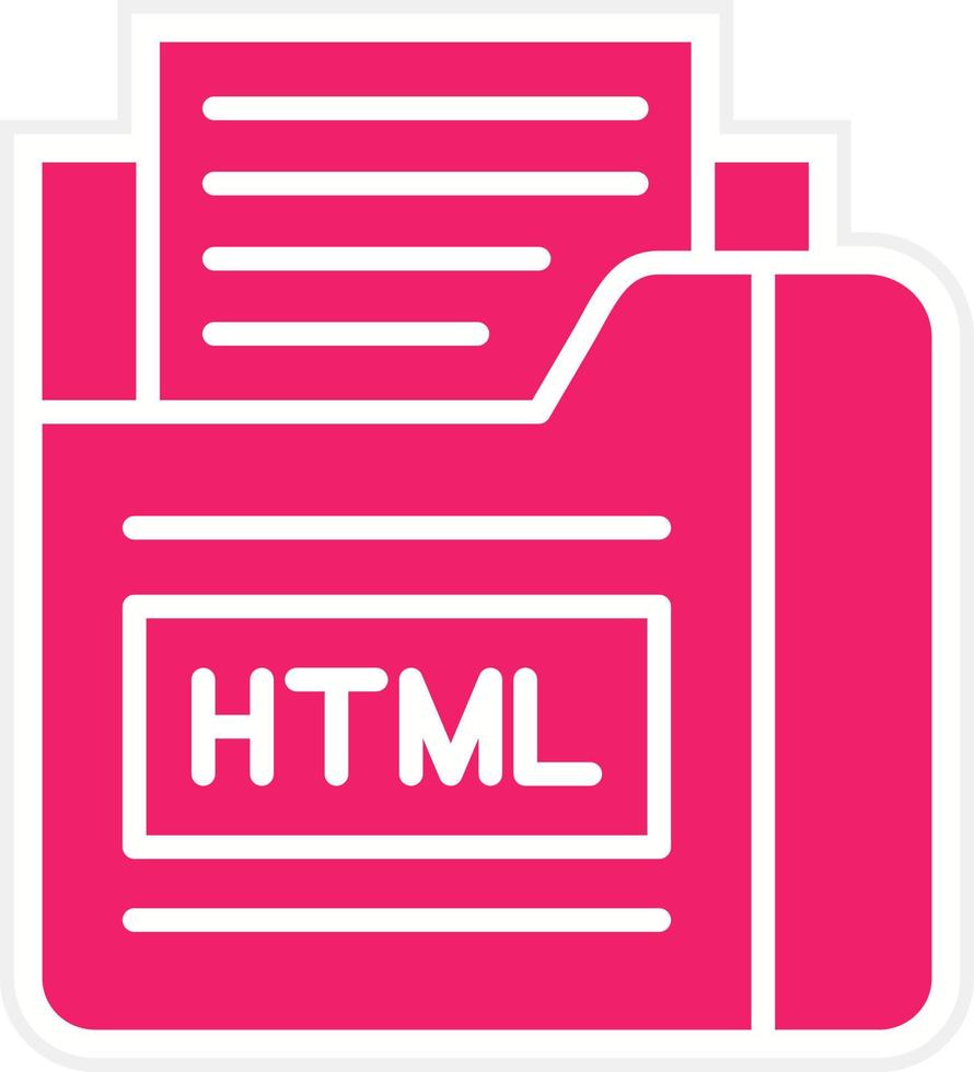 html archivo vector icono estilo