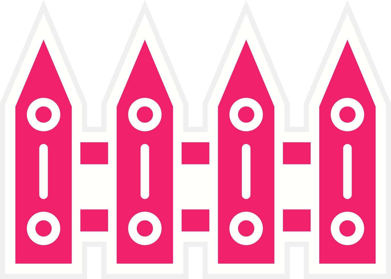 Fence Vector Icon Style