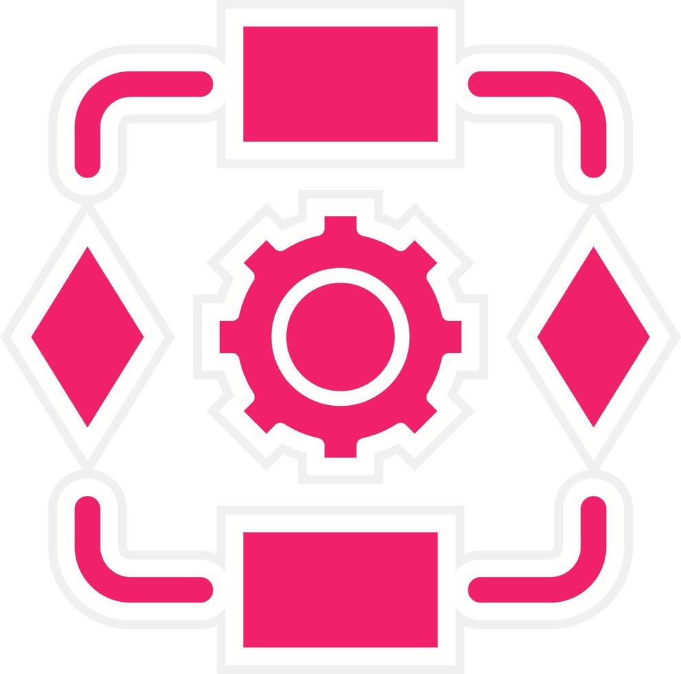 Algorithm Vector Icon Style