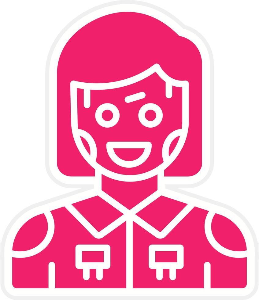 Robot Combat Vector Icon Style