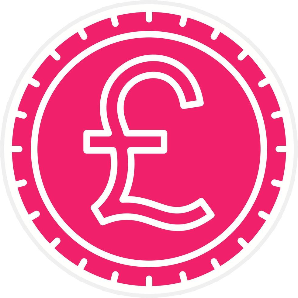 British Pound Vector Icon Style