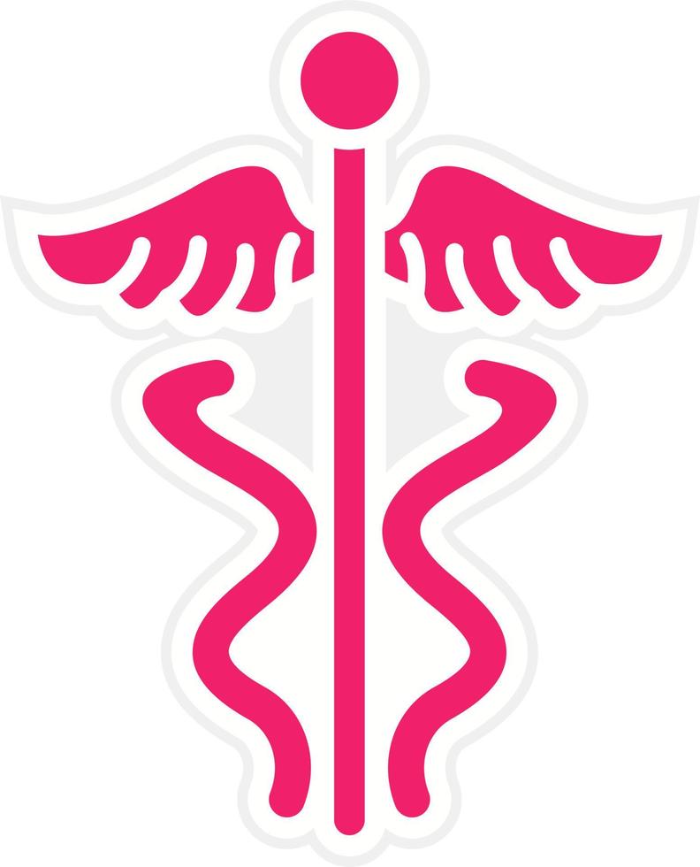 Caduceus Vector Icon Style