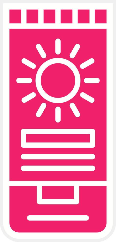 Sunscreen Vector Icon Style