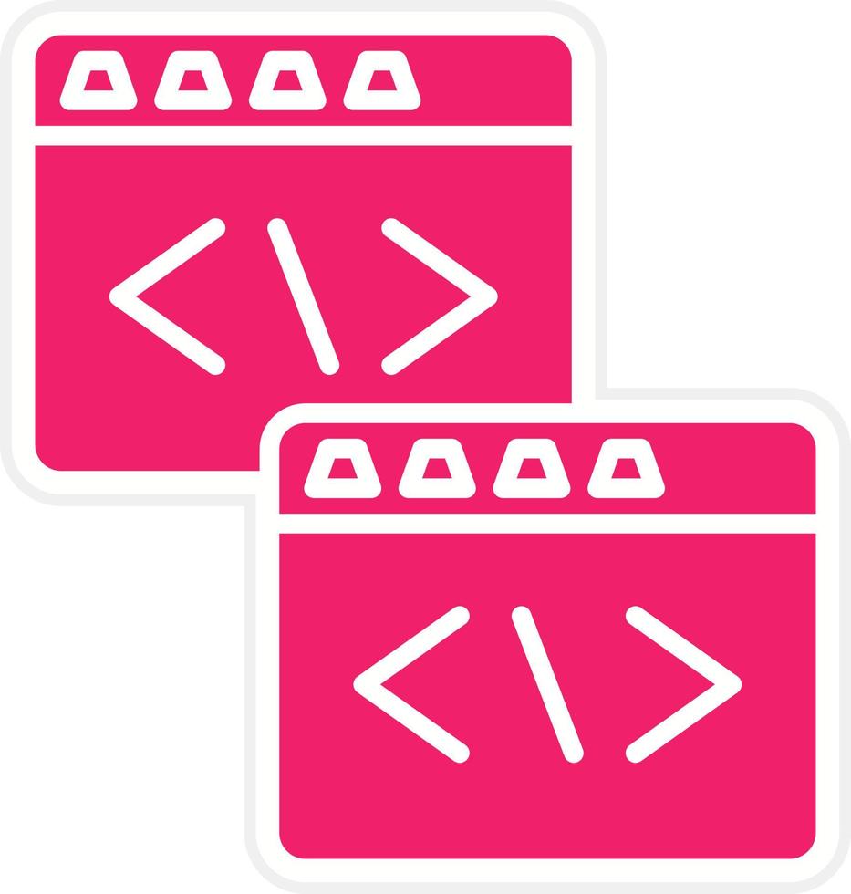 Code Refactoring Vector Icon Style