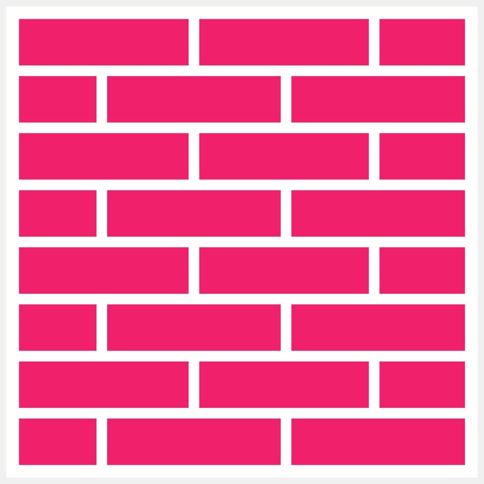 Brickwall Vector Icon Style