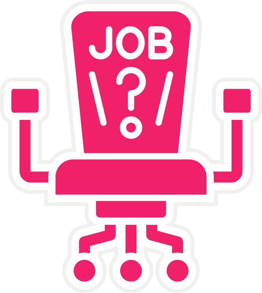 Job Vacancy Vector Icon Style