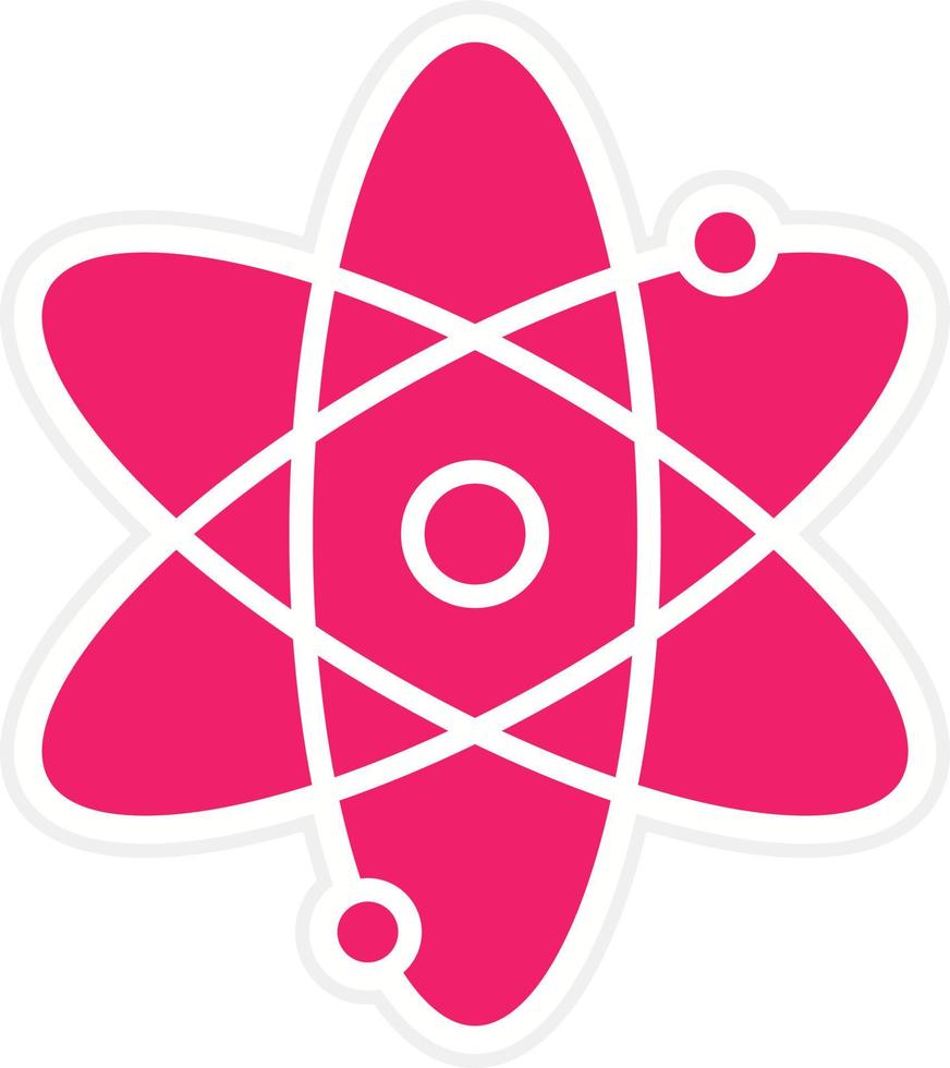 átomo vector icono estilo