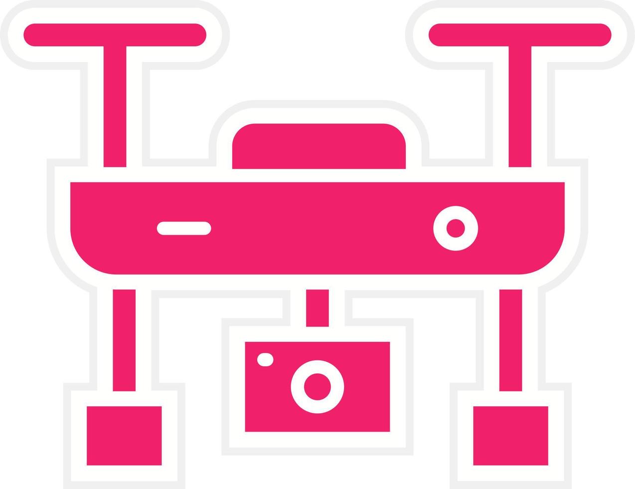 Camera Drone Vector Icon Style