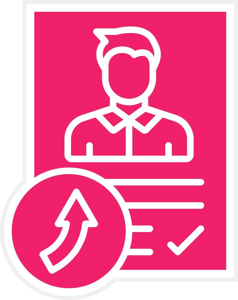 Job Reference Vector Icon Style