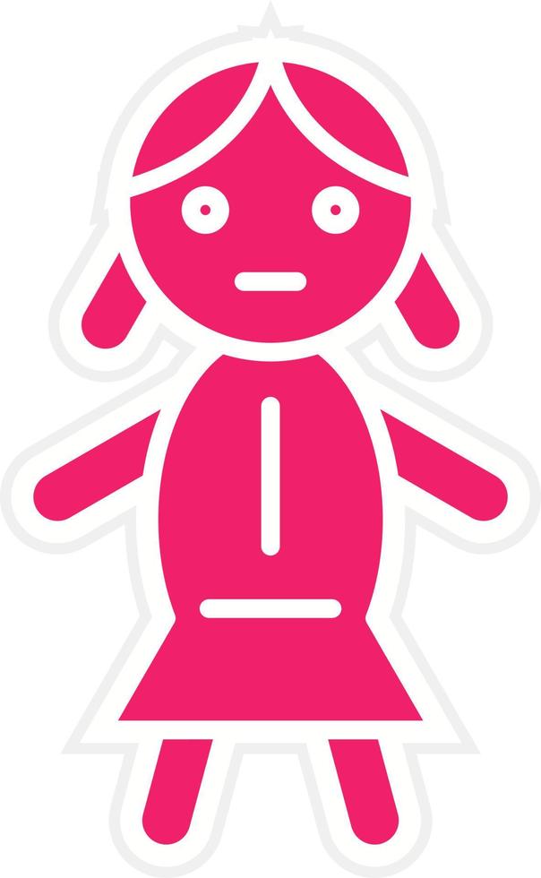 Doll Vector Icon Style