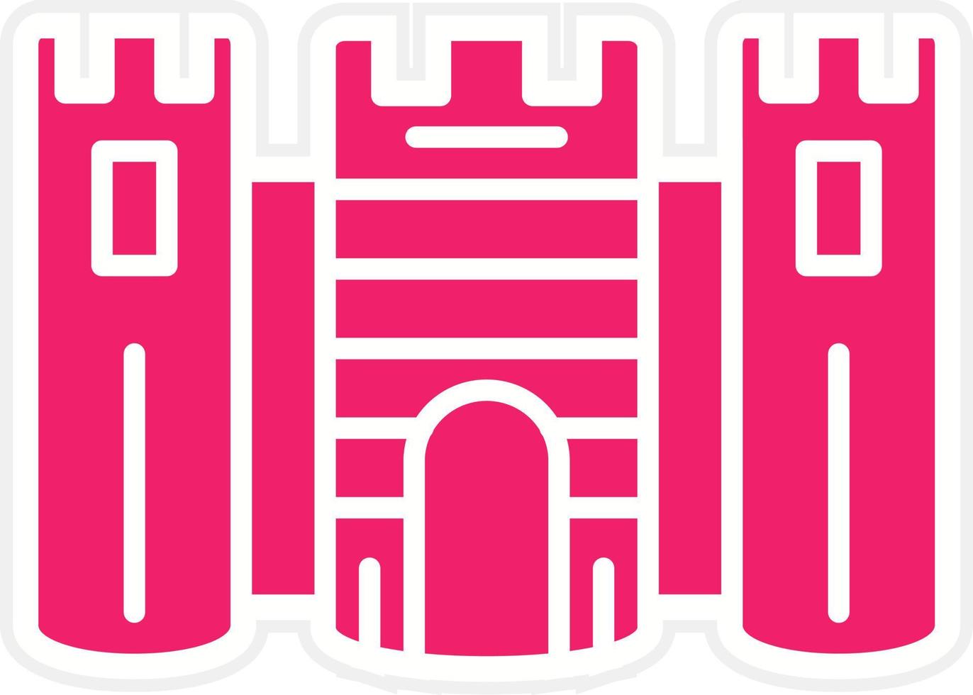 Castle Vector Icon Style
