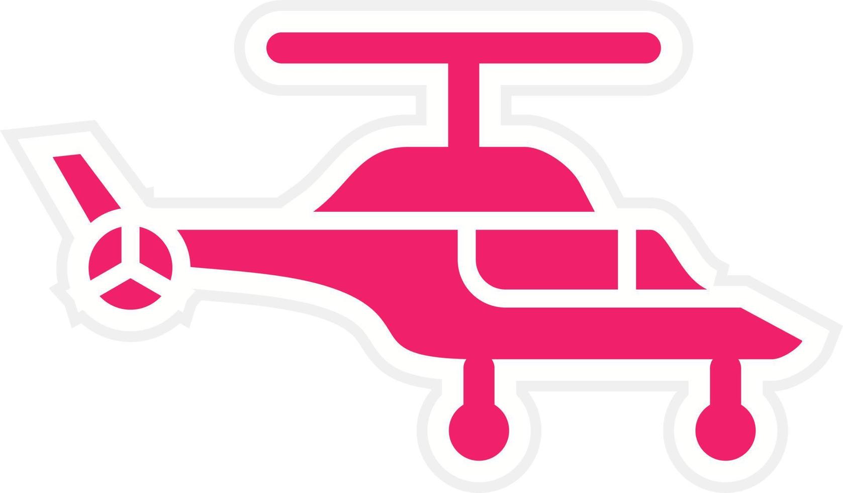 Helicopter Vector Icon Style