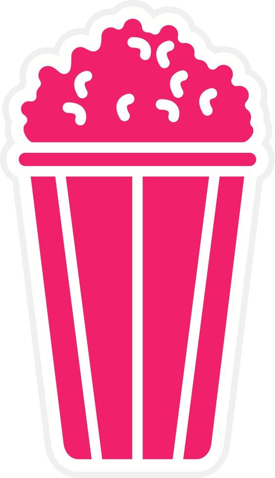 Popcorn Vector Icon Style