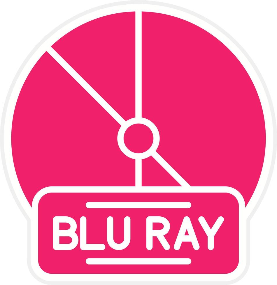 Blu Ray Vector Icon Style