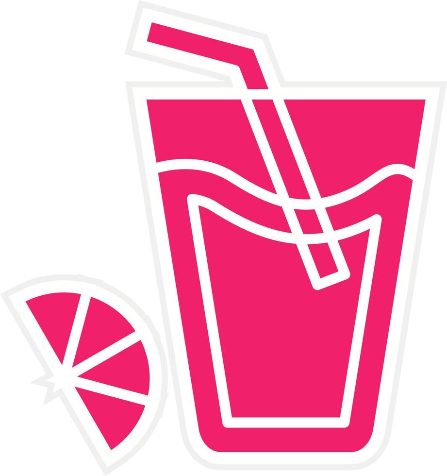 Orange Juice Vector Icon Style