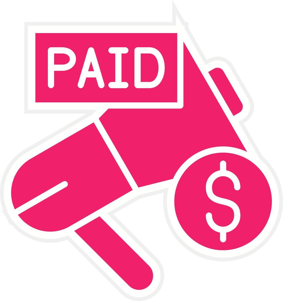 Paid Promotion Vector Icon Style