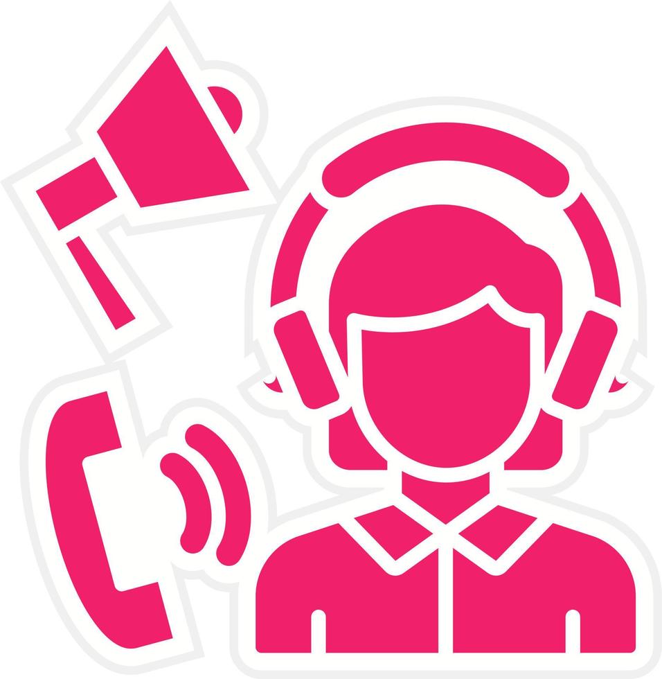 Telemarketing Vector Icon Style