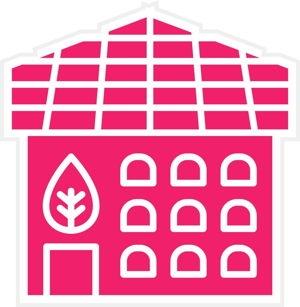 Eco Solar Home Vector Icon Style