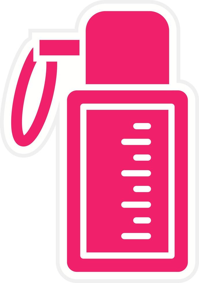 Water Flask Vector Icon Style