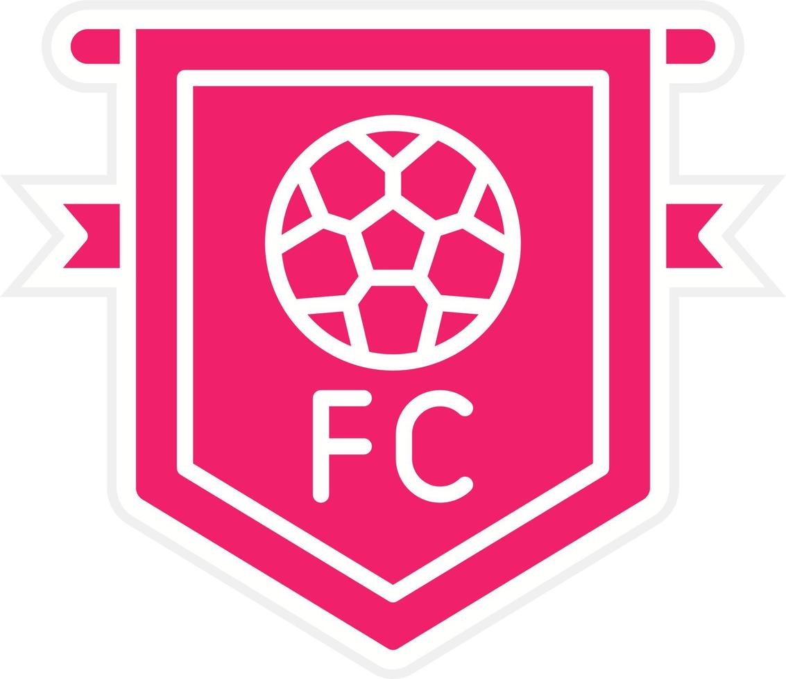 fútbol americano club vector icono estilo