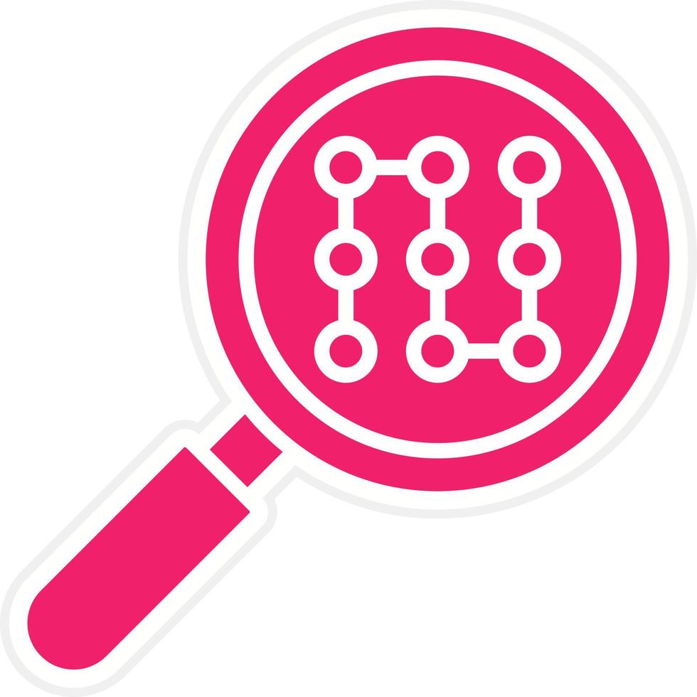 Pattern Recognition Vector Icon Style