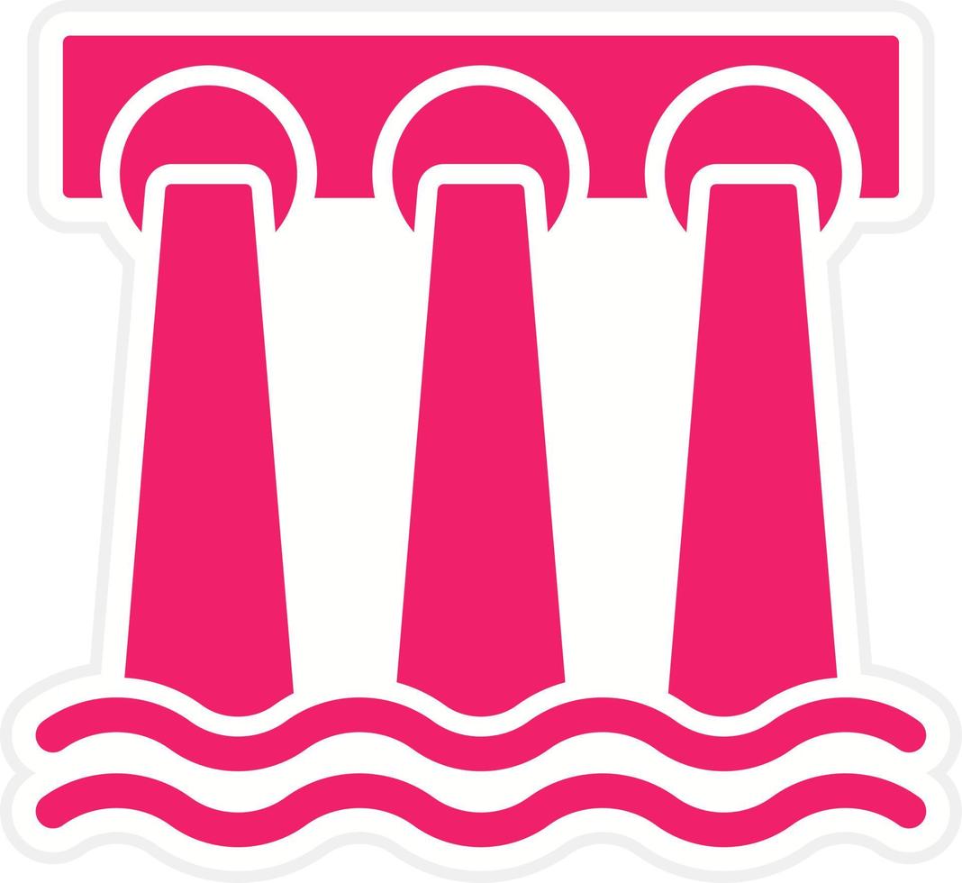 Dam Vector Icon Style