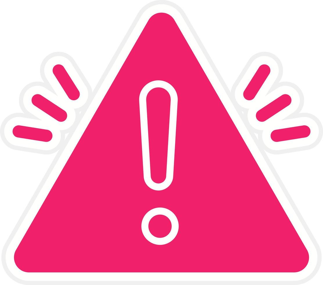 Warning Sign Vector Icon Style