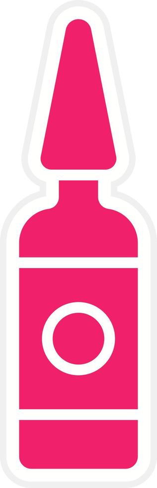 Ampoule Vector Icon Style