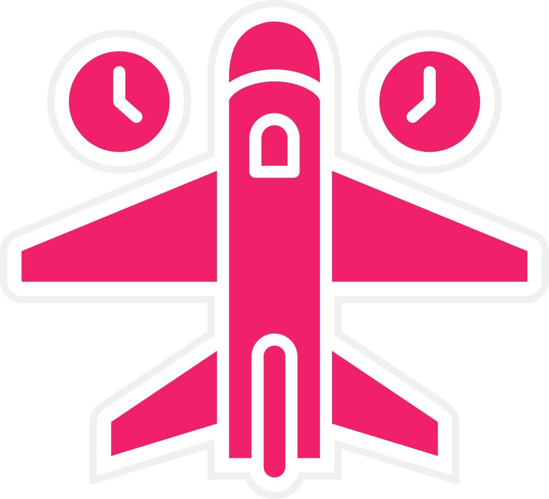 Jet Lag Vector Icon Style