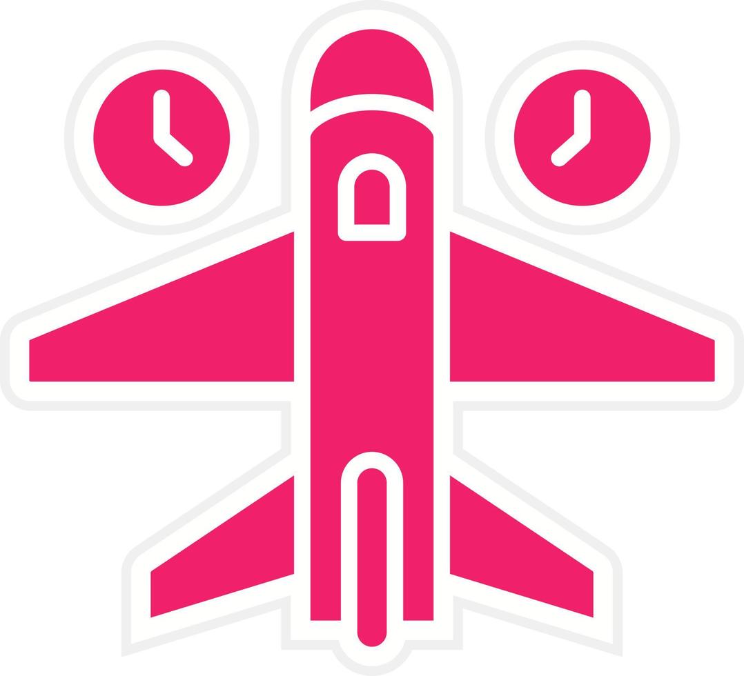 Jet Lag Vector Icon Style