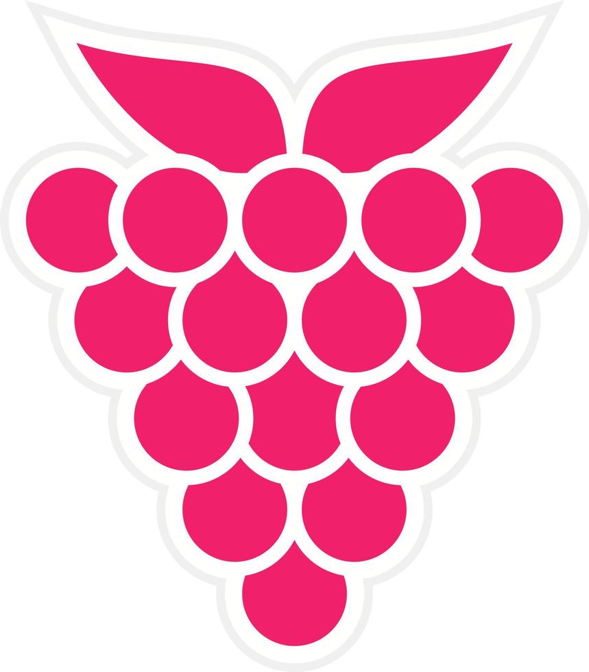 Raspberry Vector Icon Style