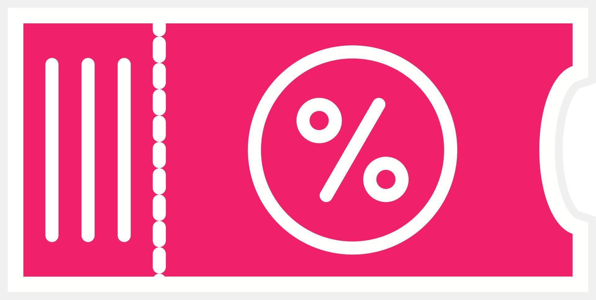 Discount Voucher Vector Icon Style