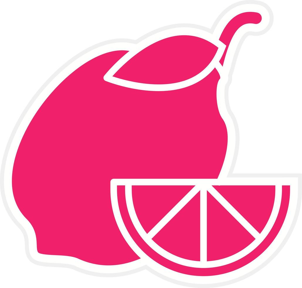 Lemon Vector Icon Style