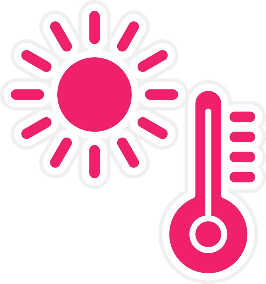 Hot Weather Vector Icon Style