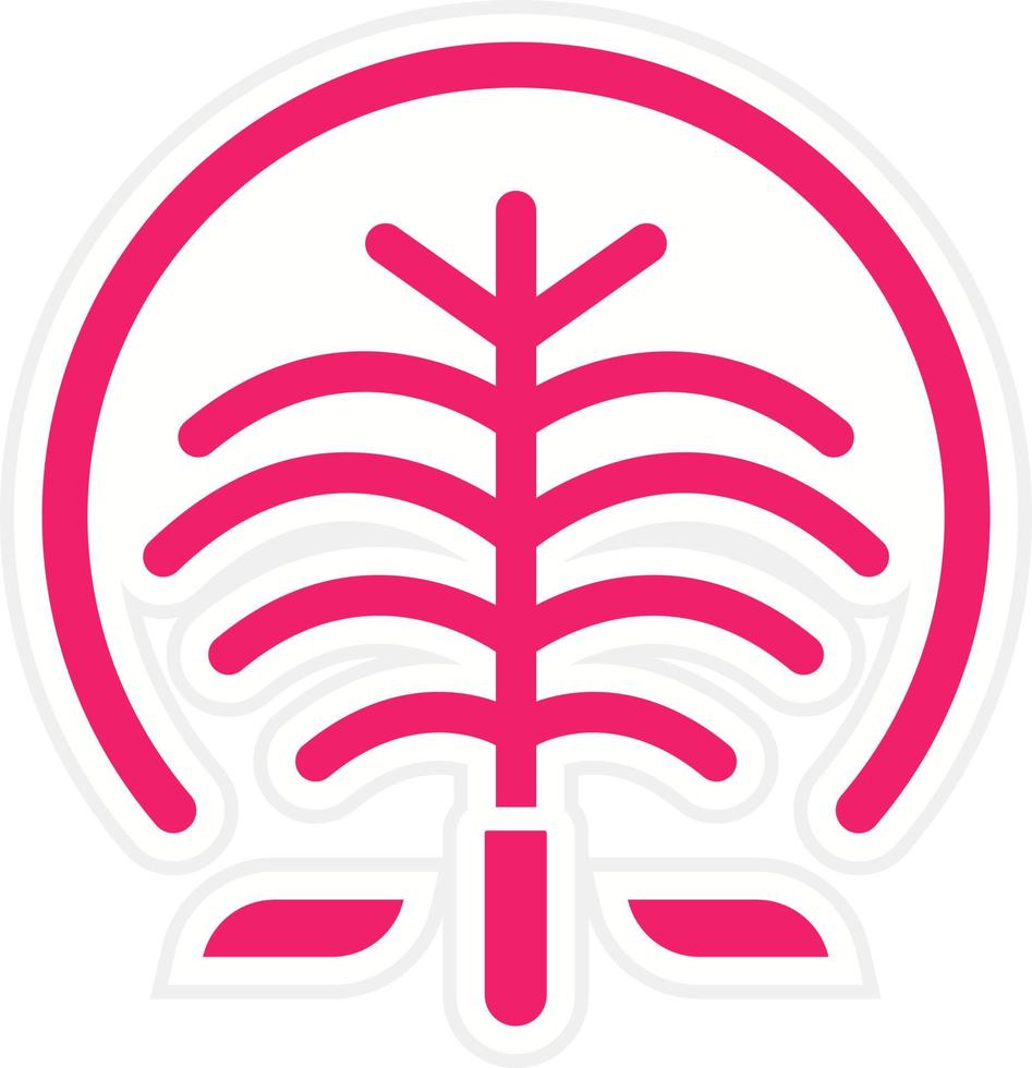 Palm Jumeirah Vector Icon Style