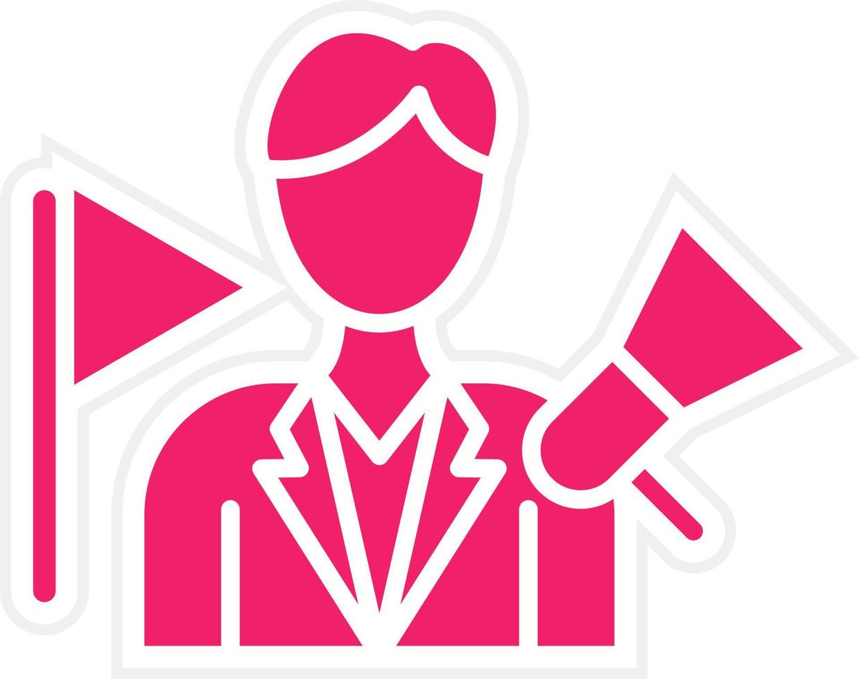 Tour Guide Vector Icon Style