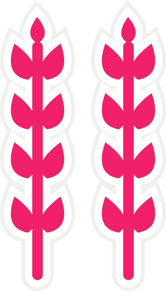 Wheat Vector Icon Style