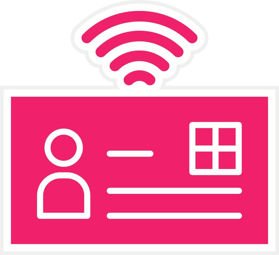 Smart Identification Vector Icon Style