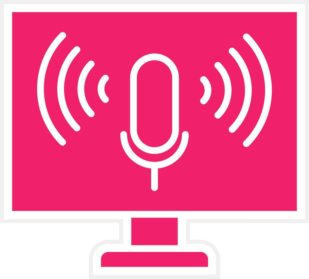 Voice Control Vector Icon Style
