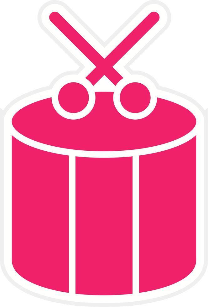 Drum Vector Icon Style
