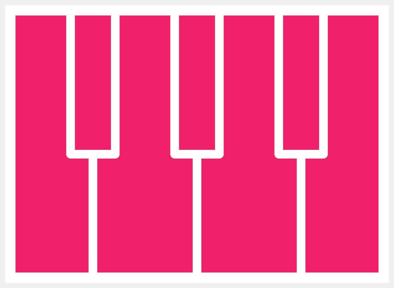 Piano Vector Icon Style